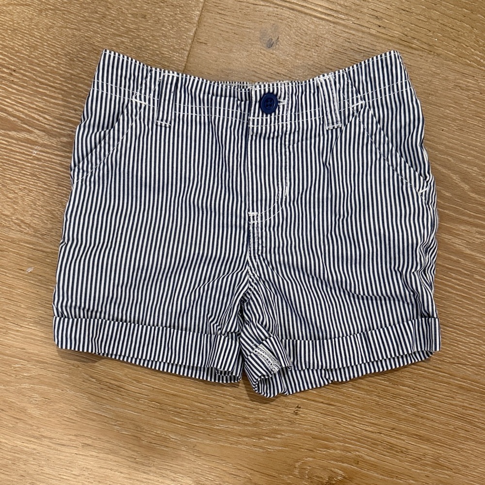 Carter's Black and White Striped Kids Shorts